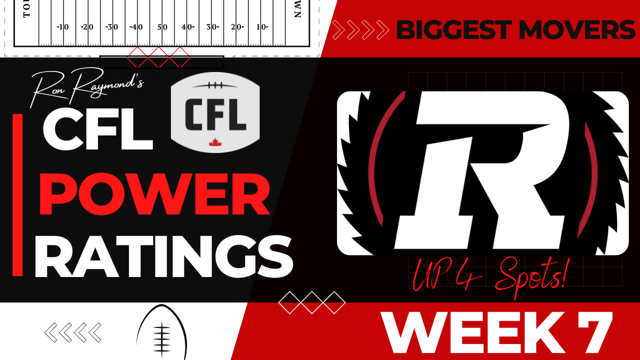 CFL Week In Review: Week 7 Ratings, Power Rankings, Week 8 Game