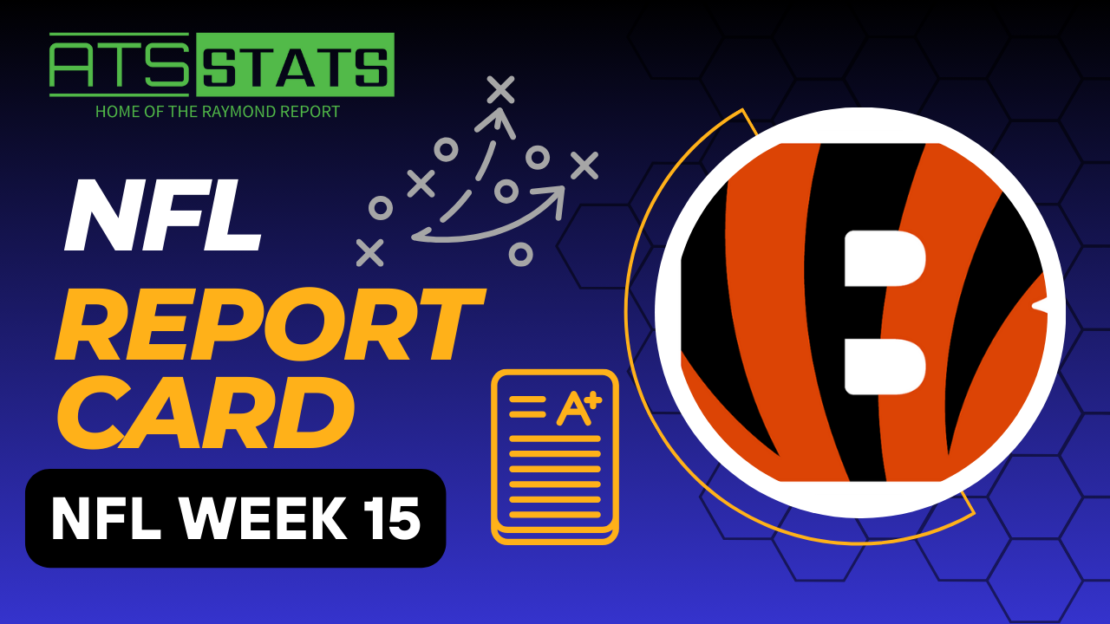 ATS STATS Value Report Card NFL Week 15 Matchups Analysis Sports