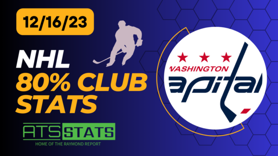 NHL 80% CLUB STATS 121623