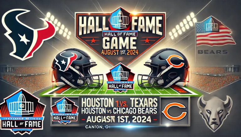 NFL Hall of Fame Game August 1st