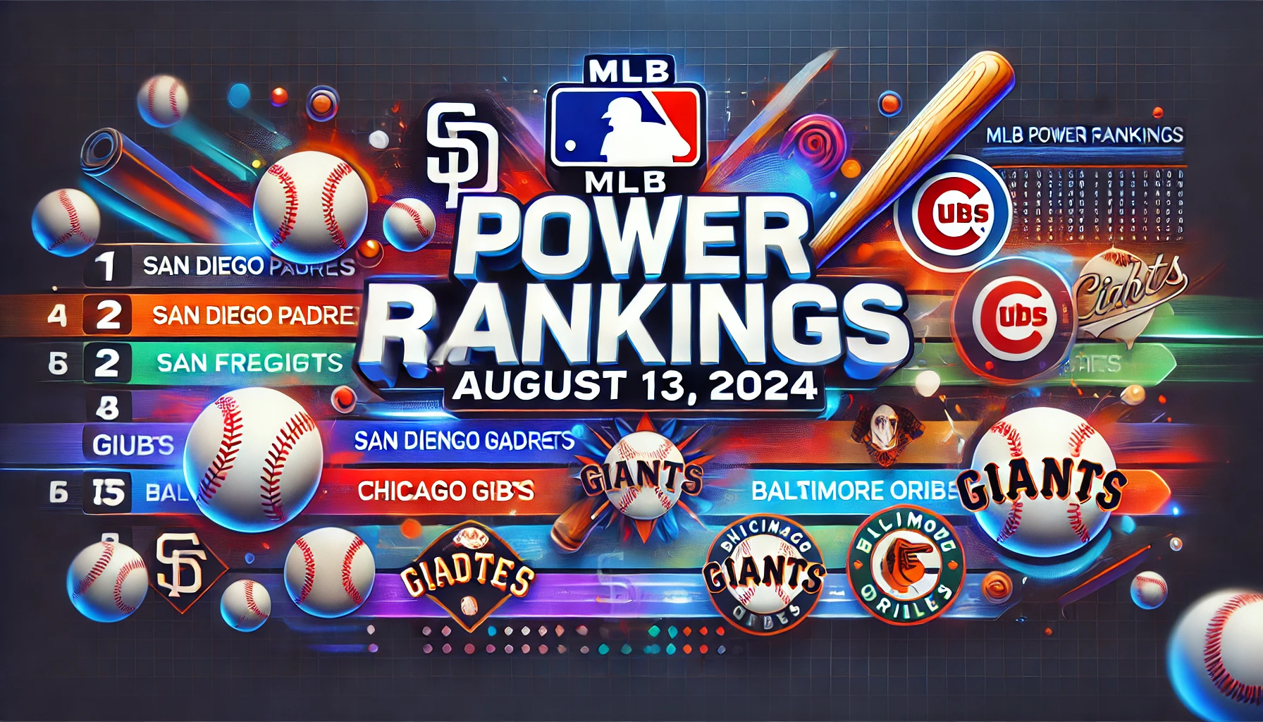 MLB Baseball Power Rating 81324